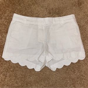 J. Crew Factory Scalloped Hem Shorts